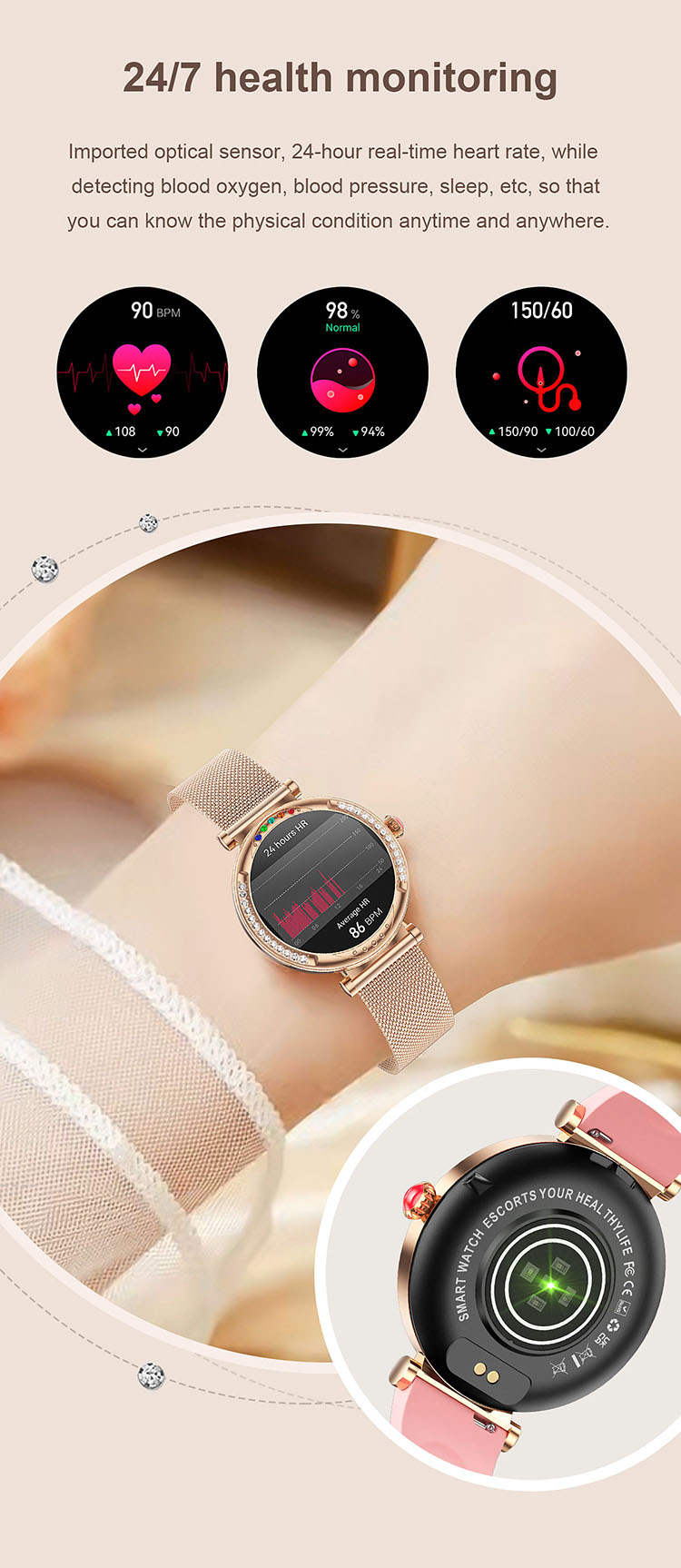 CF33 Health Monitoring Smartwatch